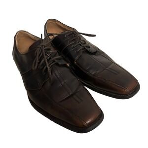 Masimo Men's Size 9.5 Burgundy Leather Oxford Dress Shoes